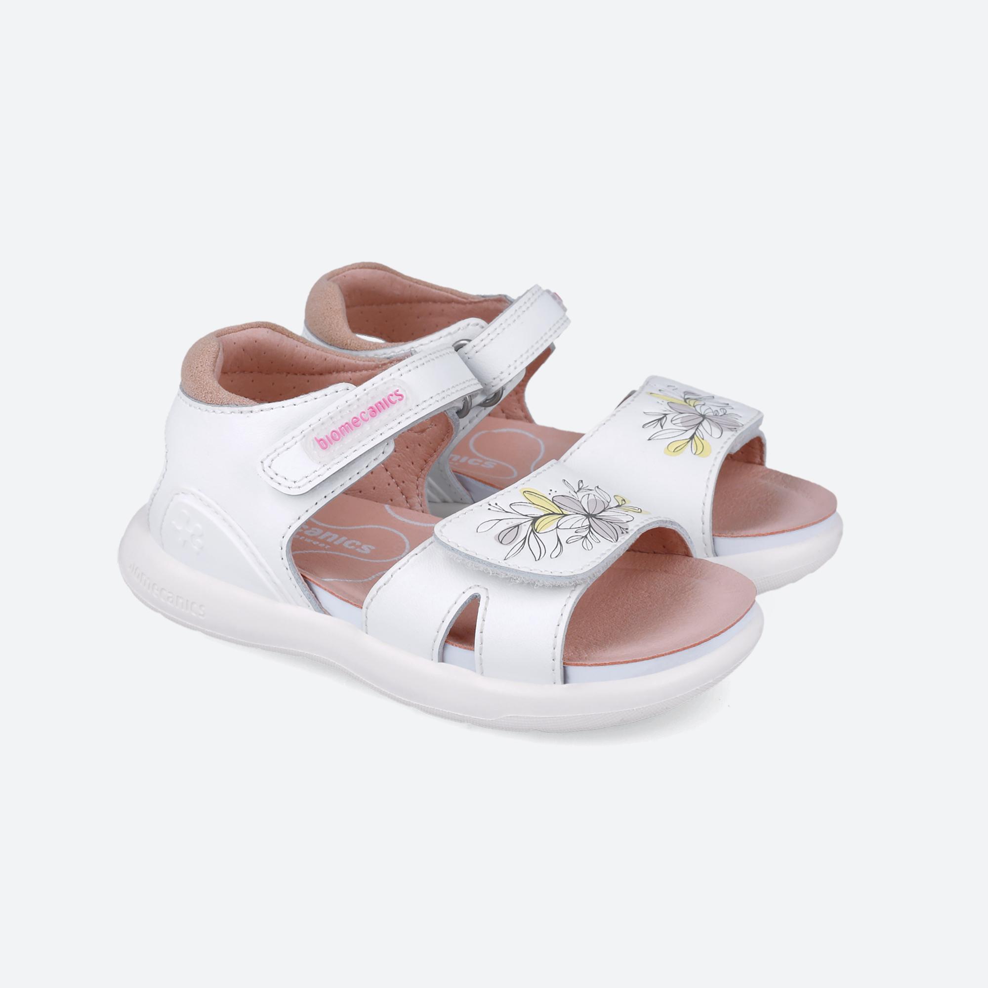 Sandalias Niña Biomecanics 252233B Blancas Doble Cierre Adherente 2/6