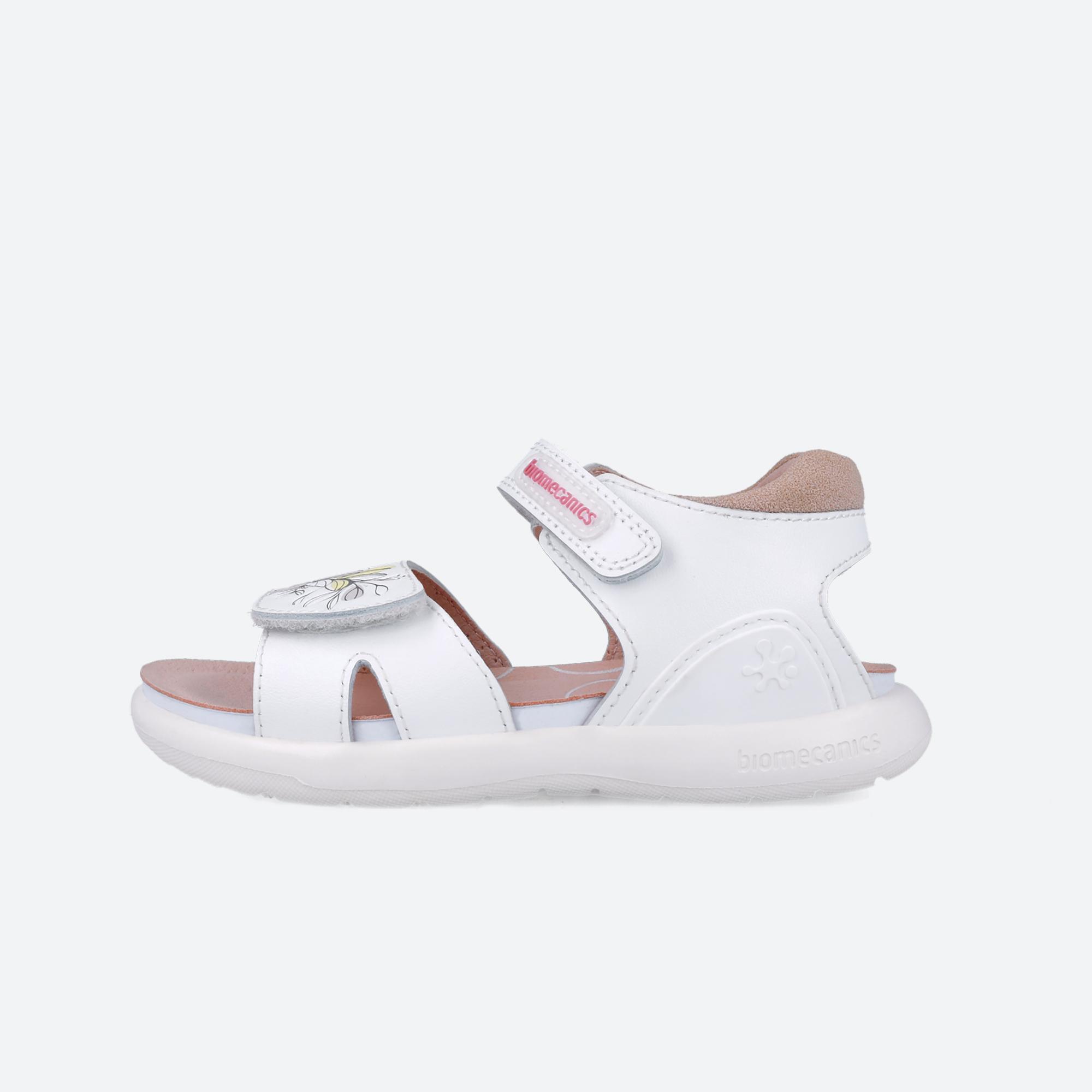 Sandalias Niña Biomecanics 252233B Blancas Doble Cierre Adherente 5/6