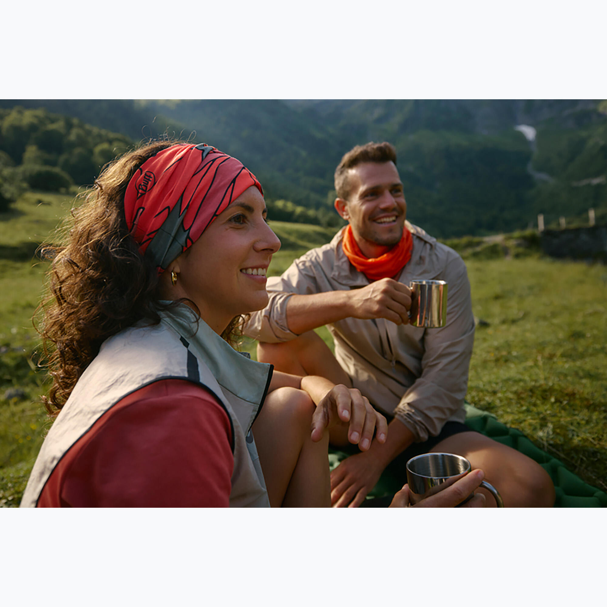 Braga de cuello CoolNet UV® Unisex Buff Rojo 5/6