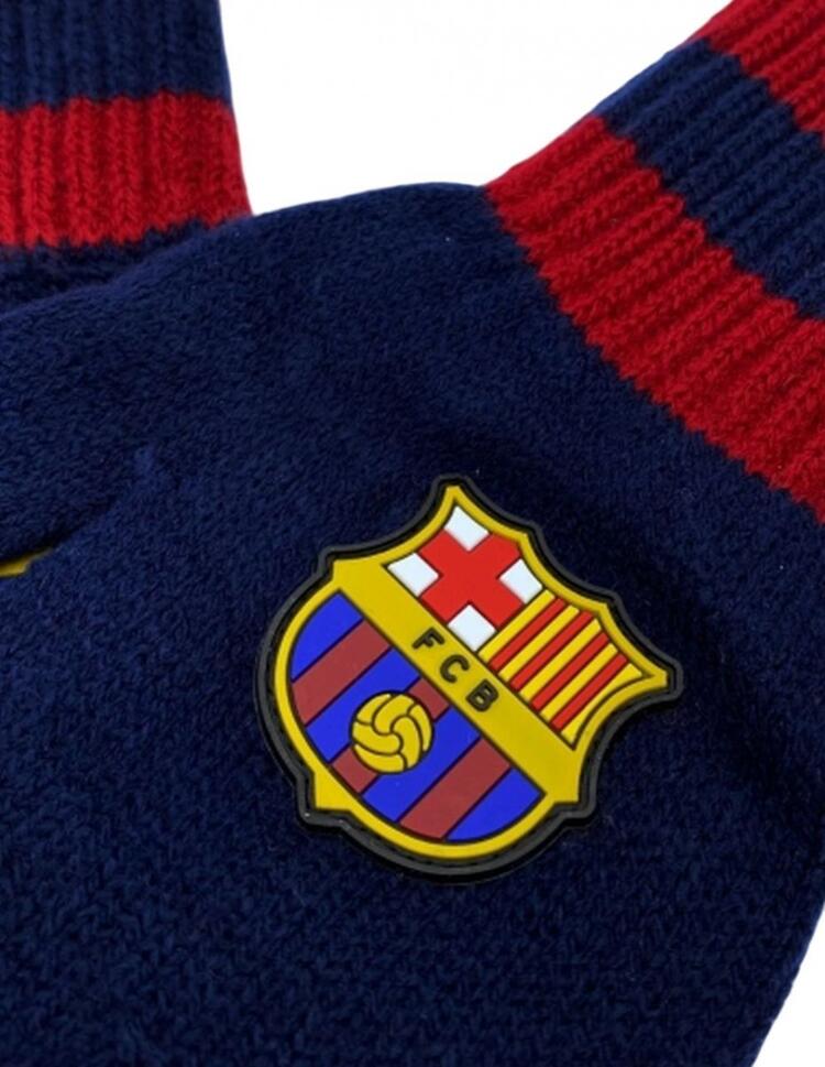 FC Barcelona rękawiczki zimowe L granatowy
