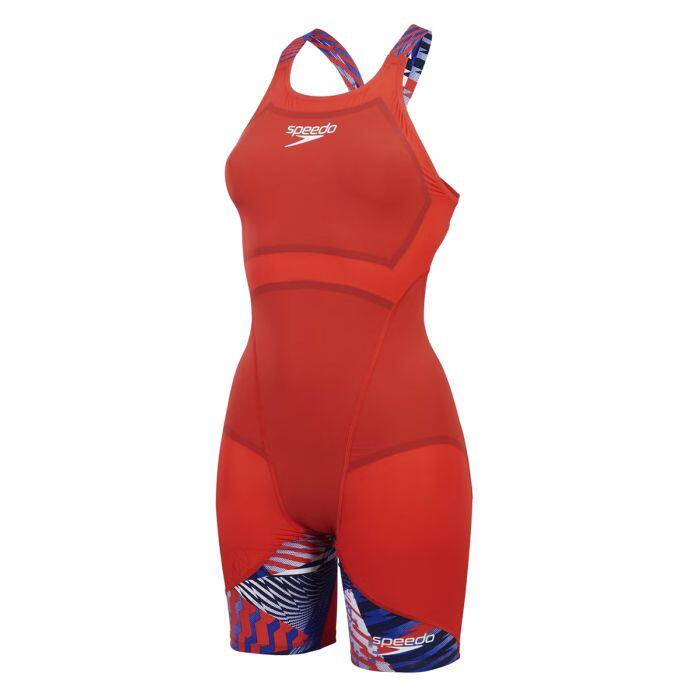 Speedo Fastskin Lzr Ignite Kneeskin – Niebieski/Czerwony/Biały – Rozmiar 28