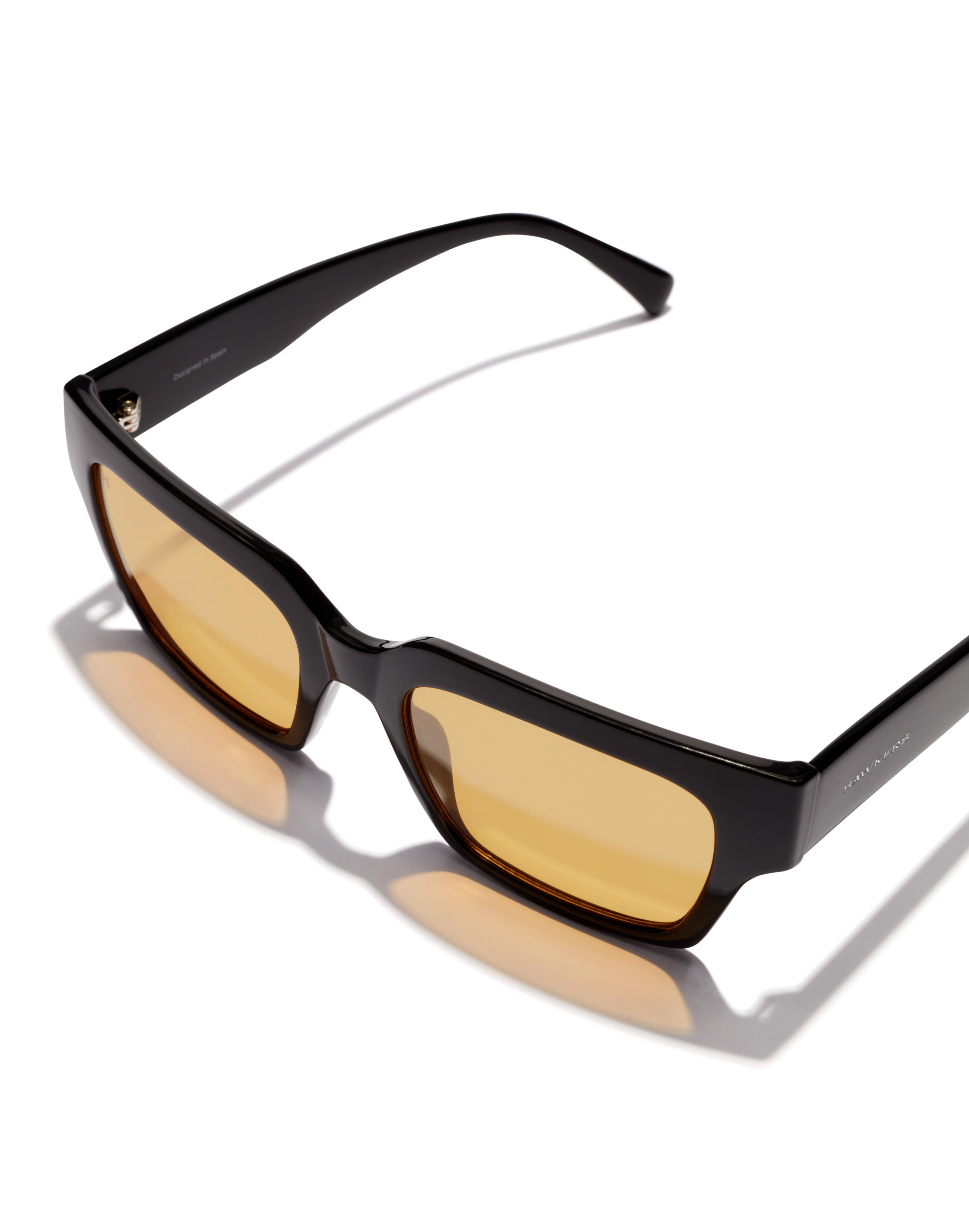 HAWKERS - Lunettes de soleil pour homme et femme MATE - BLACK MUSTARD ECO 3/6