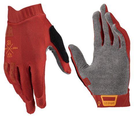Gants Longs Femme Leatt MTB 1.0 GripR Rouge 4/7