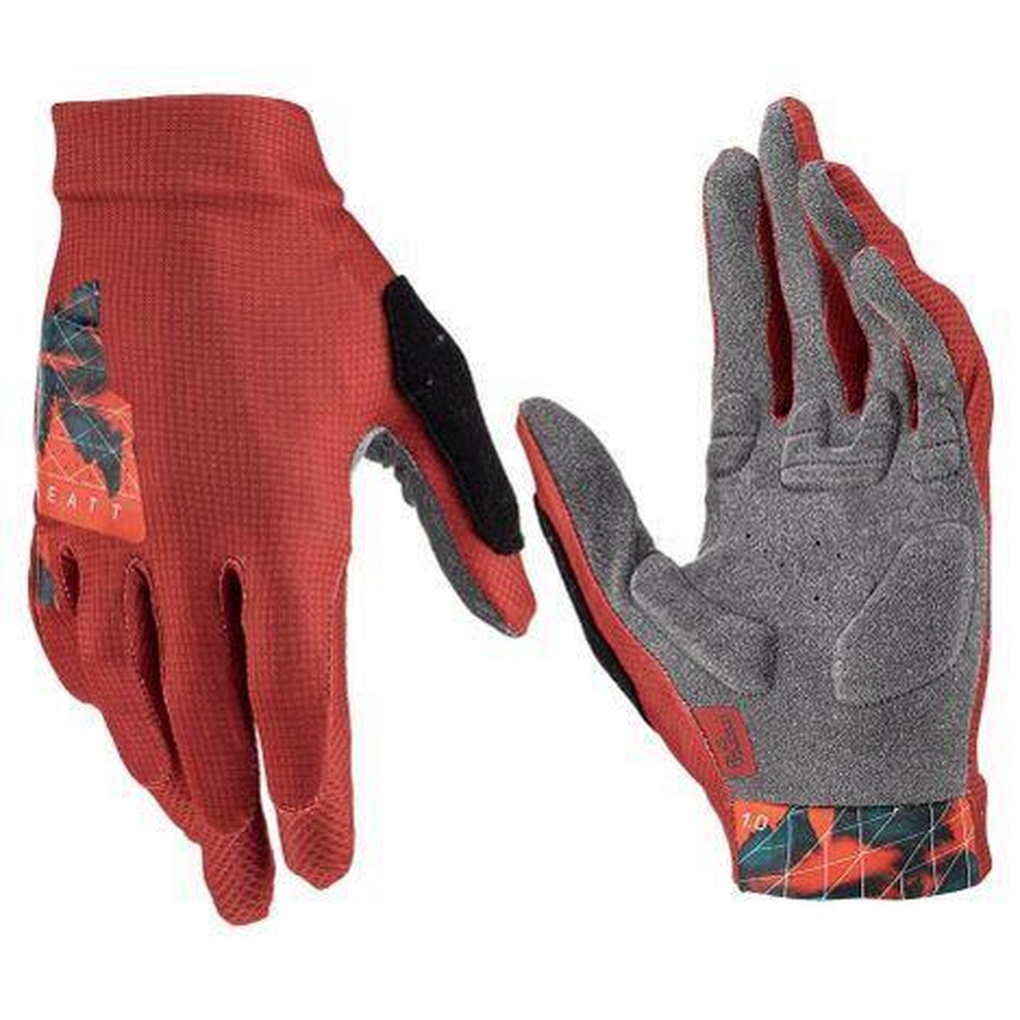 Leatt - Gants Longs Leatt Mtb 1.0 Rouge - Gants - Gris|rouge - 38 S - Decathlon