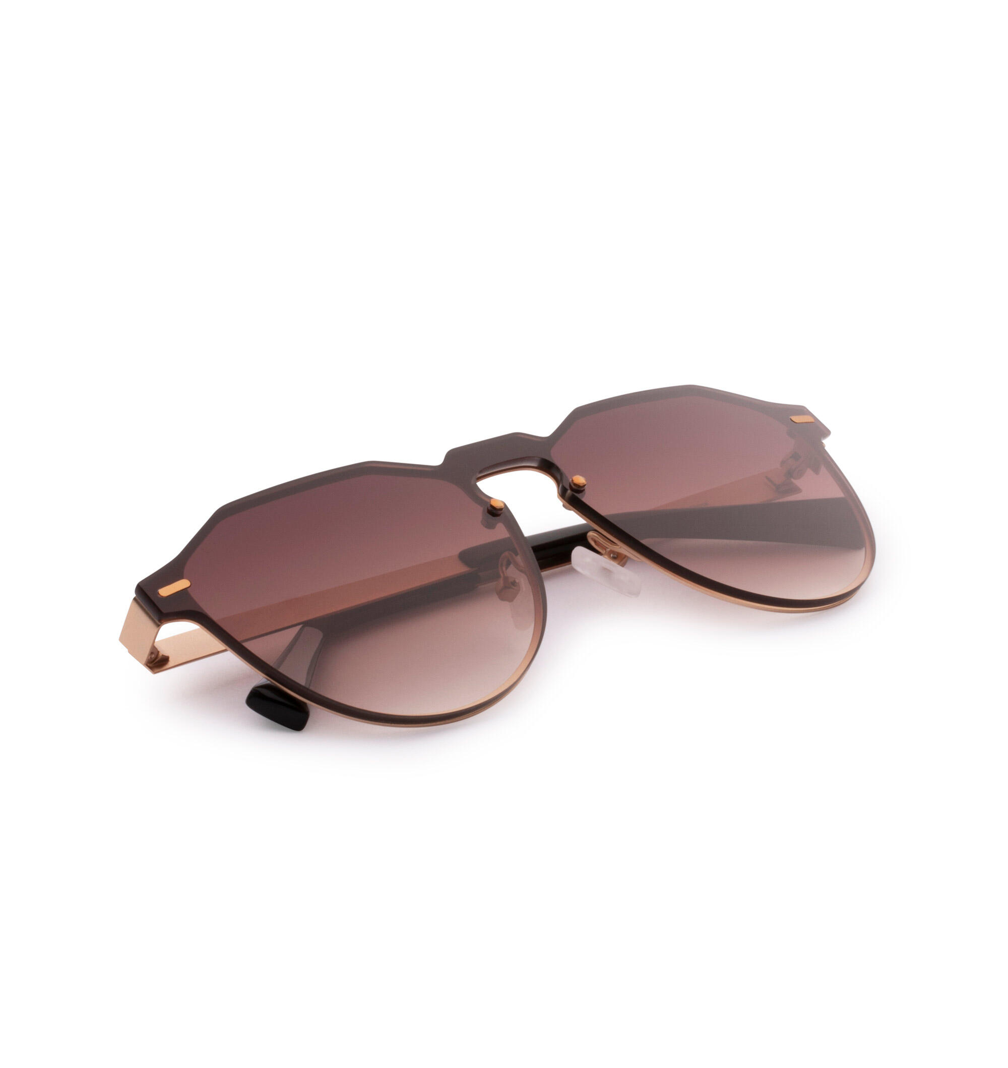 HAWKERS - Gafas de Sol para Hombre y Mujer WARWICK VENM METAL - GOLD BROWN 5/6