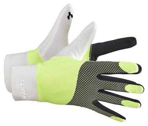 CRAFT Craft ADV Lumen Fleece Geel Wit Sporthandschoenen