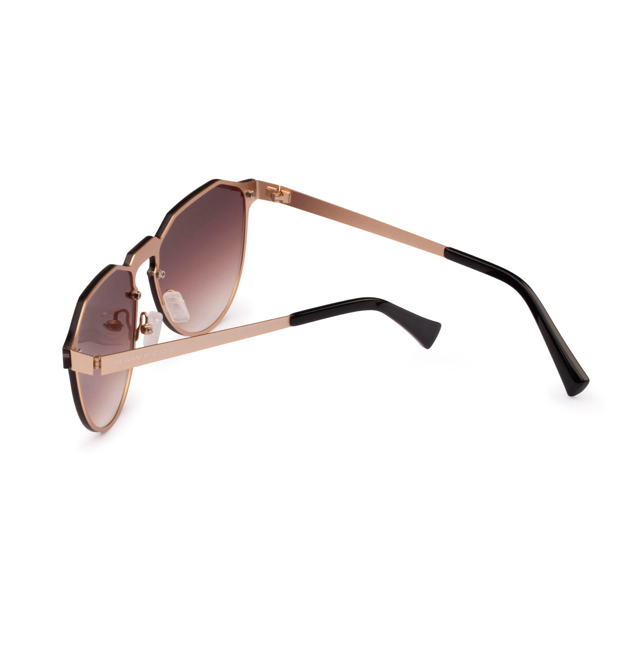 HAWKERS - Gafas de Sol para Hombre y Mujer WARWICK VENM METAL - GOLD BROWN 4/6