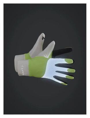 Gants de Sport Craft ADV Lumen Fleece Jaune Blanc 2/2
