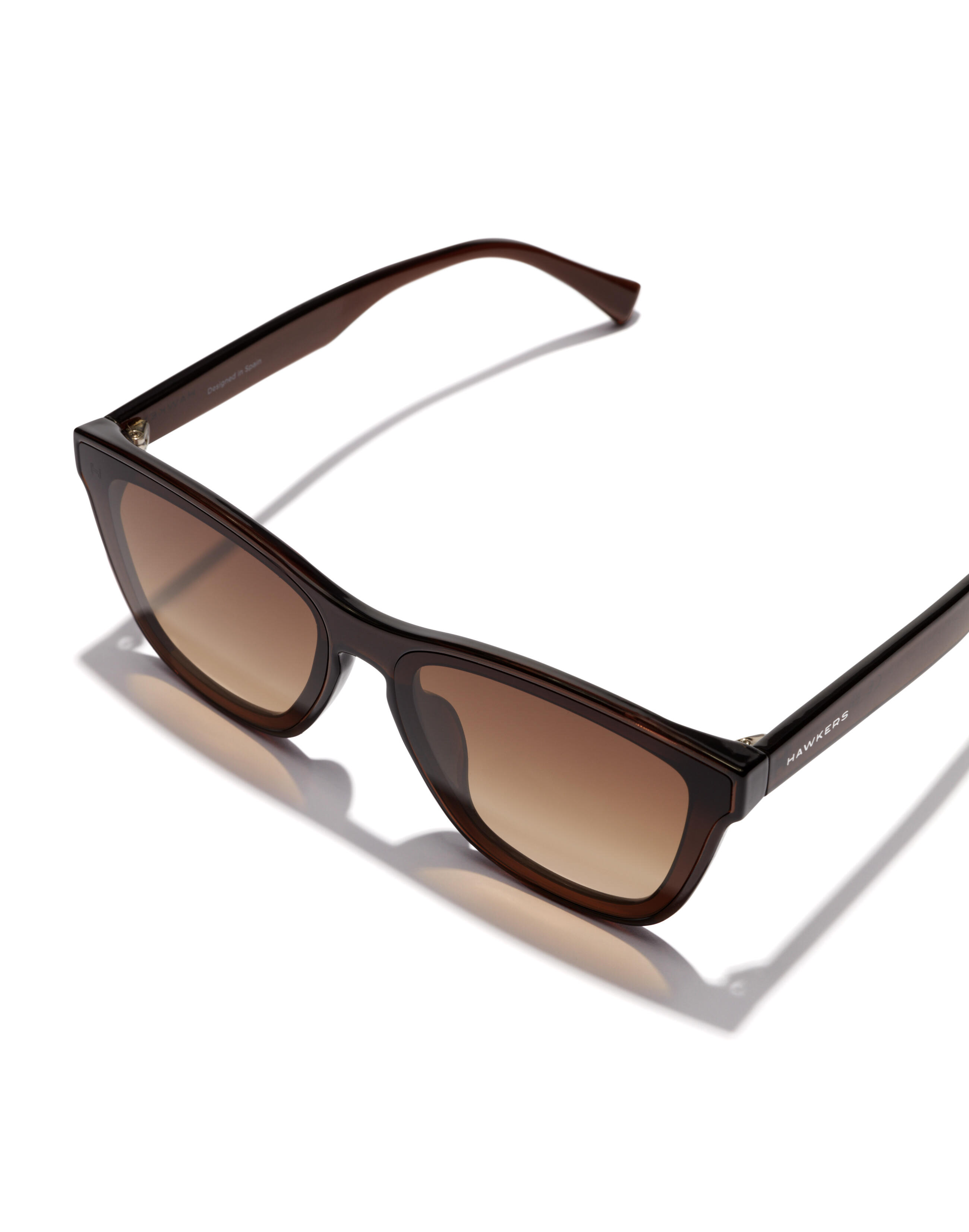 HAWKERS - Gafas de Sol para Hombre y Mujer DOWNTOWN MAX - BROWN PEANUT BUTTER 3/6