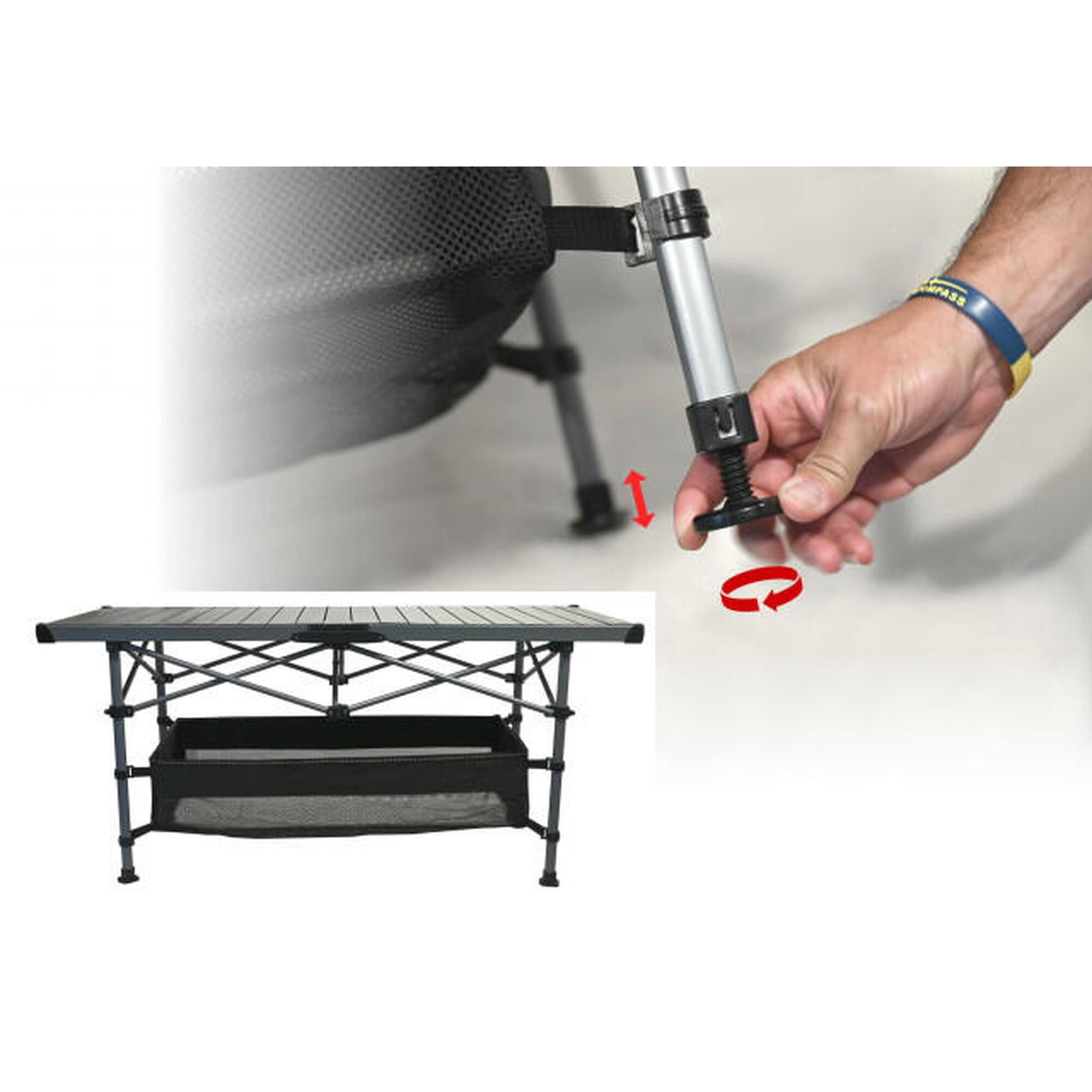 Masa camping pliabila 123x55cm Cattara Roll