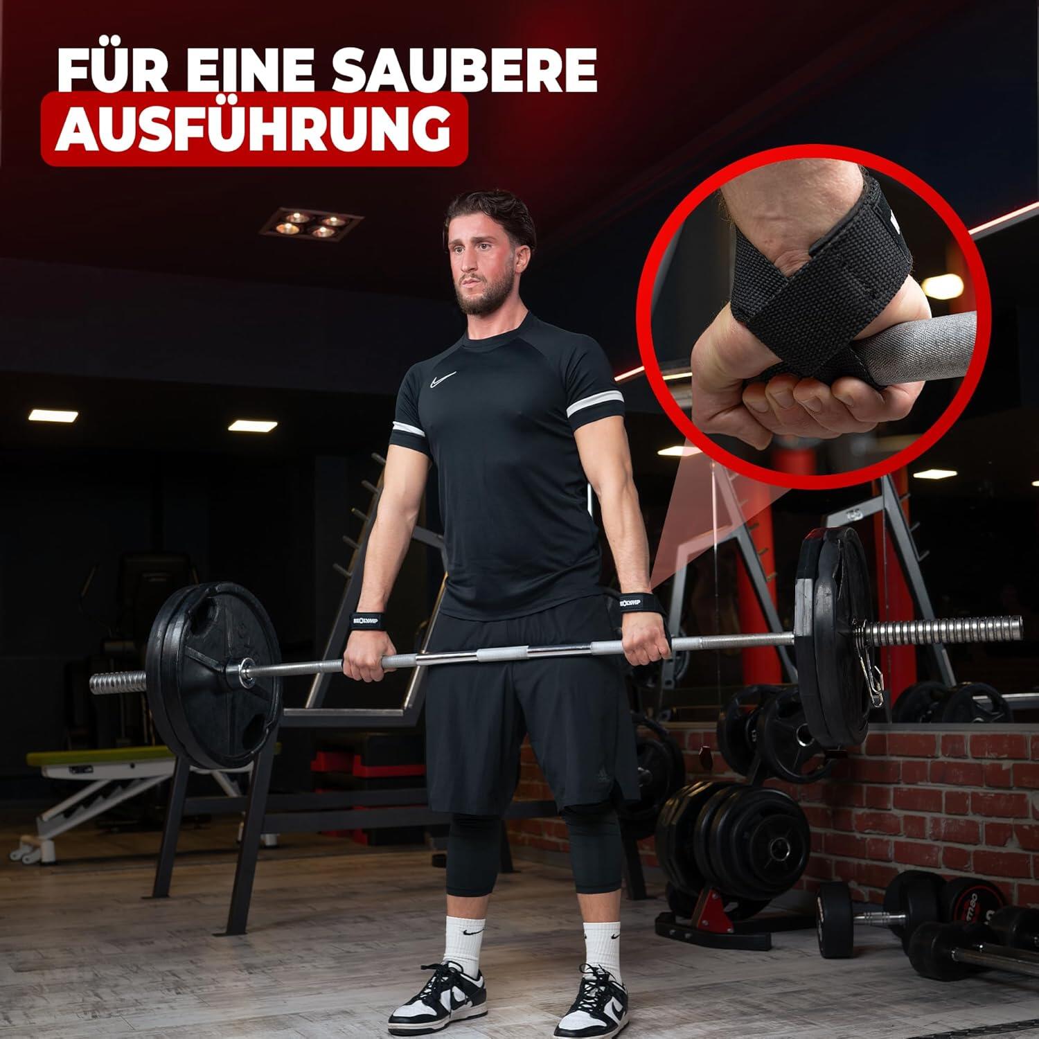 2er Set Zughilfen Krafttraining mit Polster -Fitness Accessories für Calisthenic 4/7
