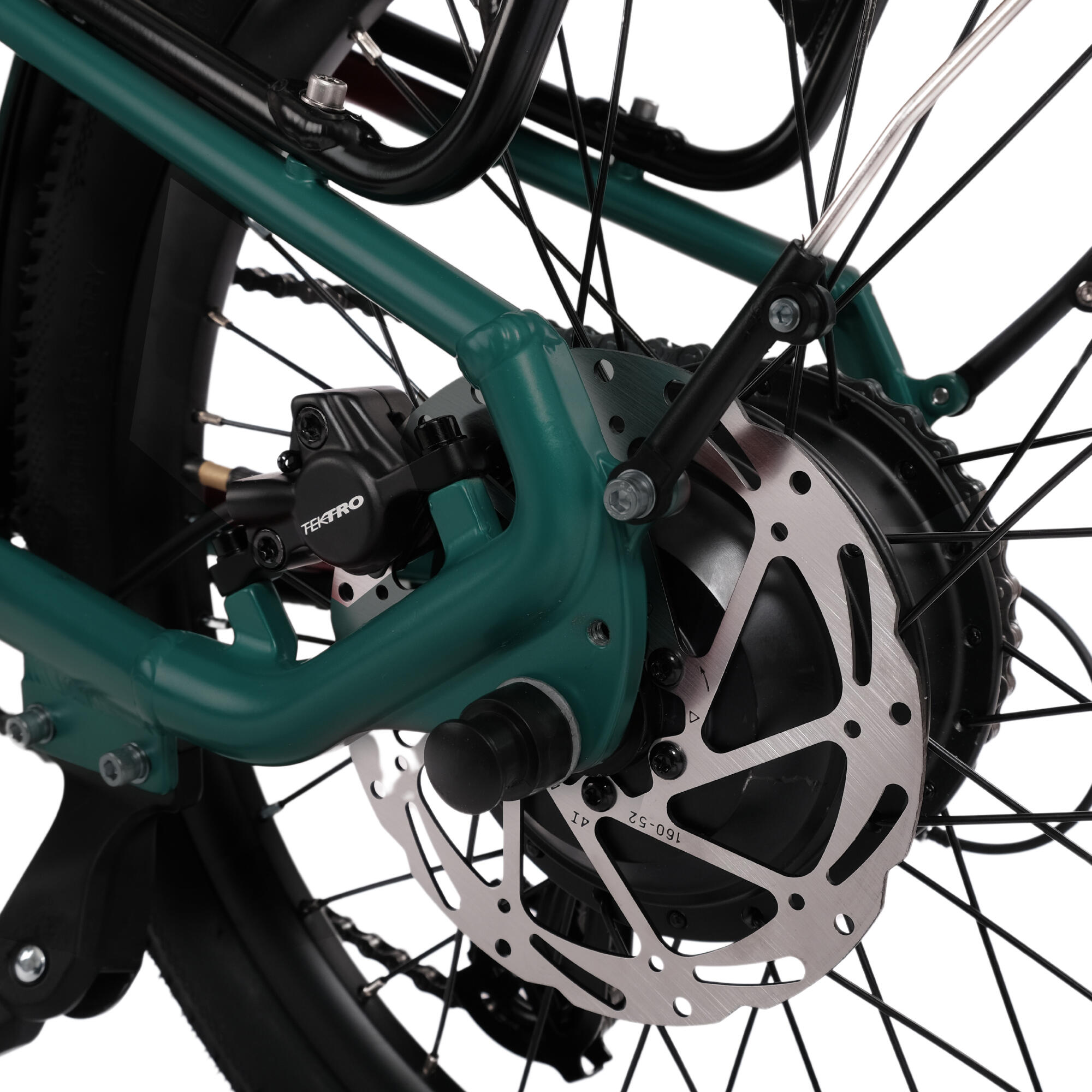 Virum 2026 - E-Bike pieghevole ultraleggera 36V 10Ah - Verde 7/7