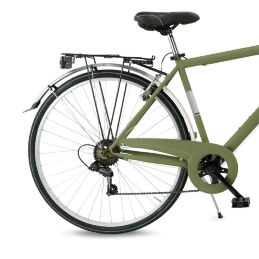 Vélo De Ville Fusion 28 – City Bike Homme, 6 Vitesses, Cadre Acier, Fabriqué En Italie
