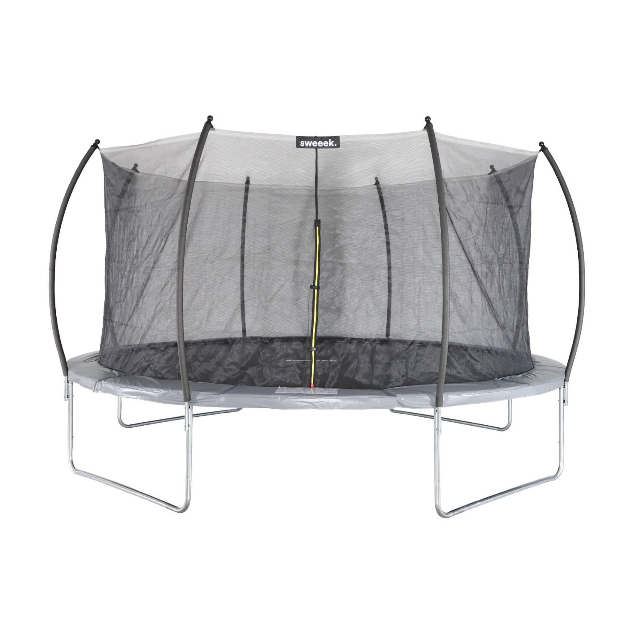 Trampolim redondo Ø 430cm cinza com rede de segurança interna - Venus Inner 1/5
