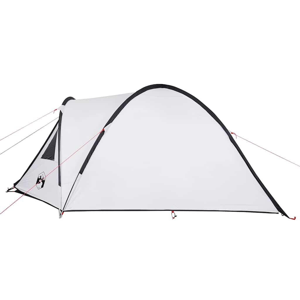 Tienda cúpula VidaXL para 4 personas, blanca blackout 7/7