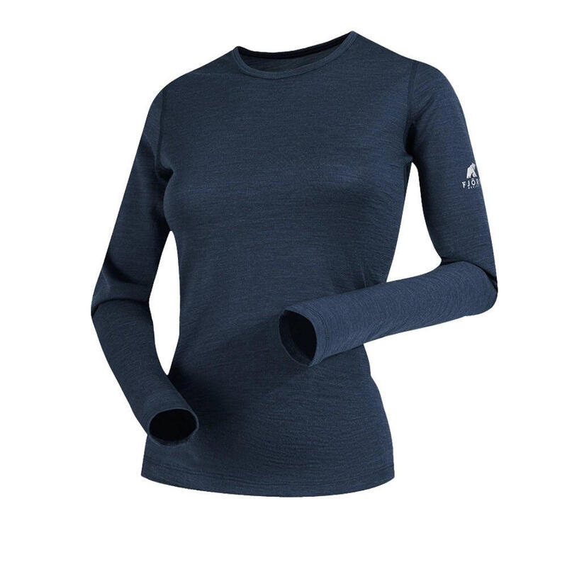 T-shirt femme laine de mérinos manches longues - Bjork 140