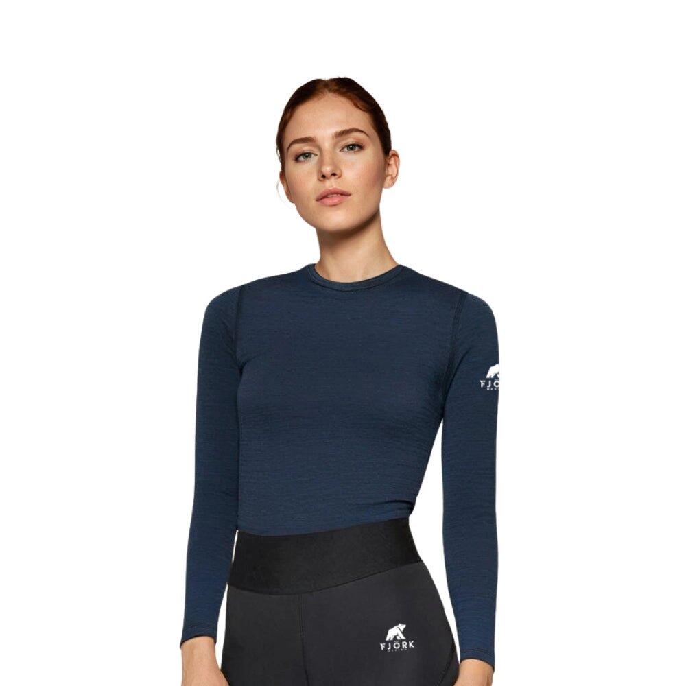FJORK MERINO LangärLSiges Damen-T-Shirt aus Merinowolle – Björk 140