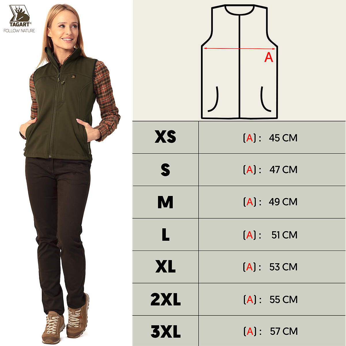 Damen Jagd-Weste Tagart Blast Lady mit Membran 2/6