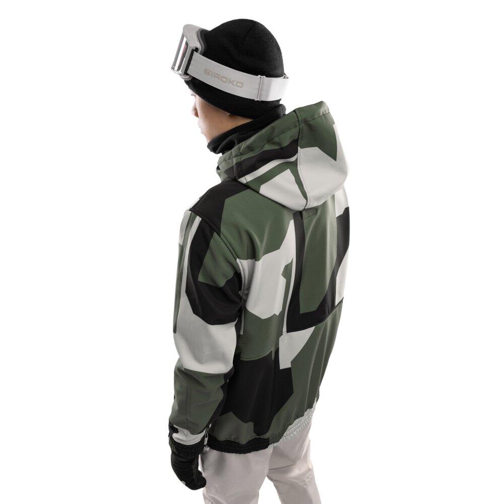 Giacca da snowboard da uomo Sport invernali W1 Corbet Verde 2/7