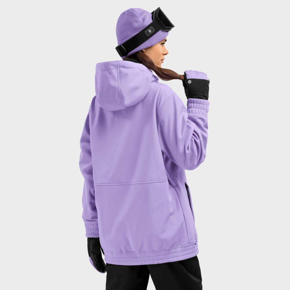 Dames Wintersport snowboardjas W1-W Snowy Lavendel 3/7