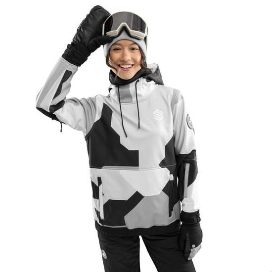 Damen Wintersport snowboardjacke für W1-W Tibet Grau