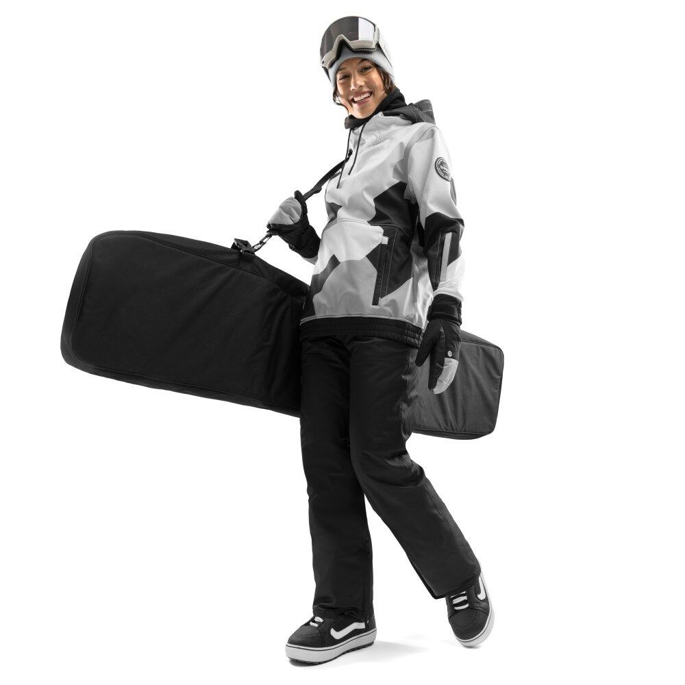 Giacca da snowboard da donna Sport invernali W1-W Tibet Grigio 3/7