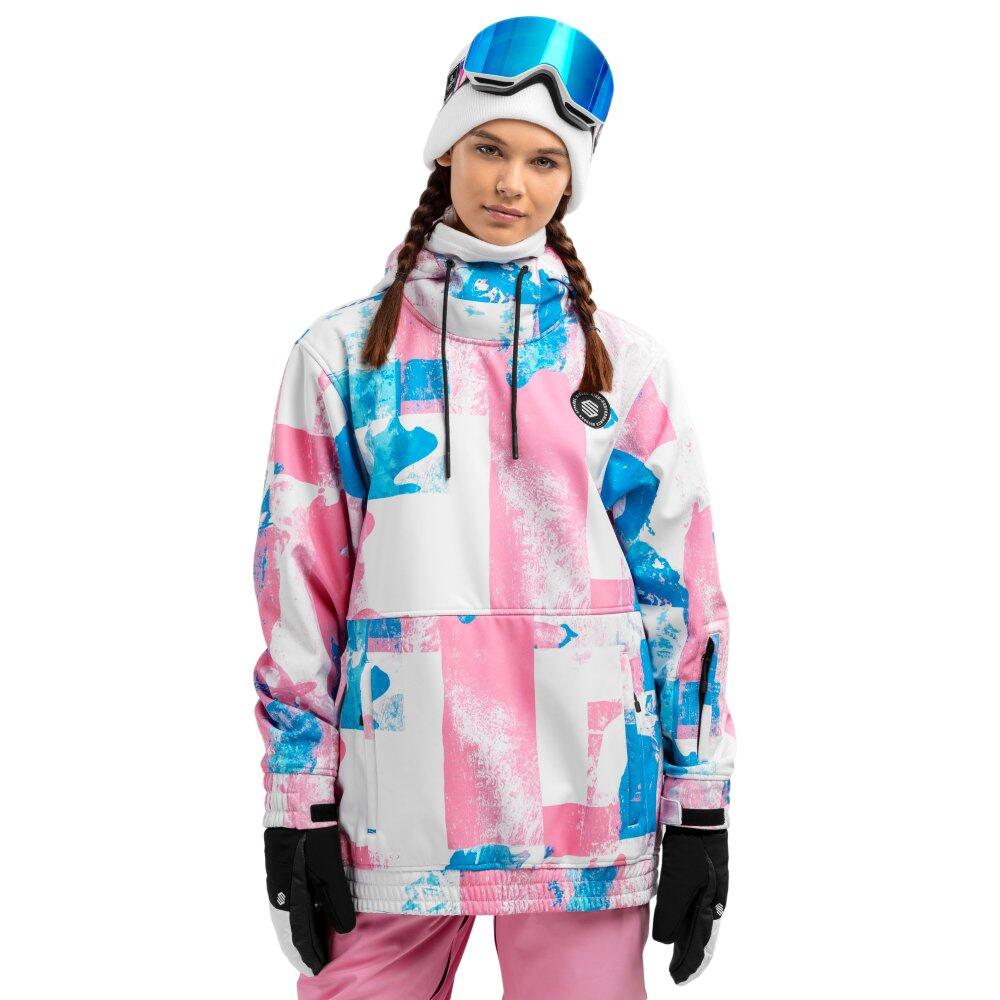 Siroko - Veste Snowboard Femme Sports D'Hiver W1-w Holi Rose Bonbon - Veste - Bleu|rose - 42 M/l - Decathlon