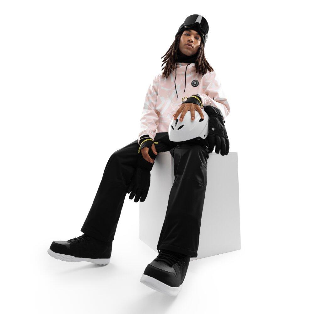 Giacca da snowboard da uomo Sport invernali W1 Lapland Rosa 3/8