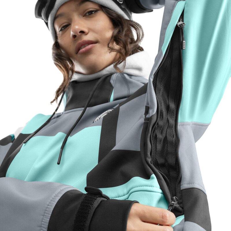 Dámská snowboardová bunda W1-W Ushuaia Tyrkysová
