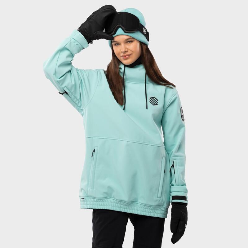 Dámská snowboardová bunda W1-W Iceberg Tyrkysová