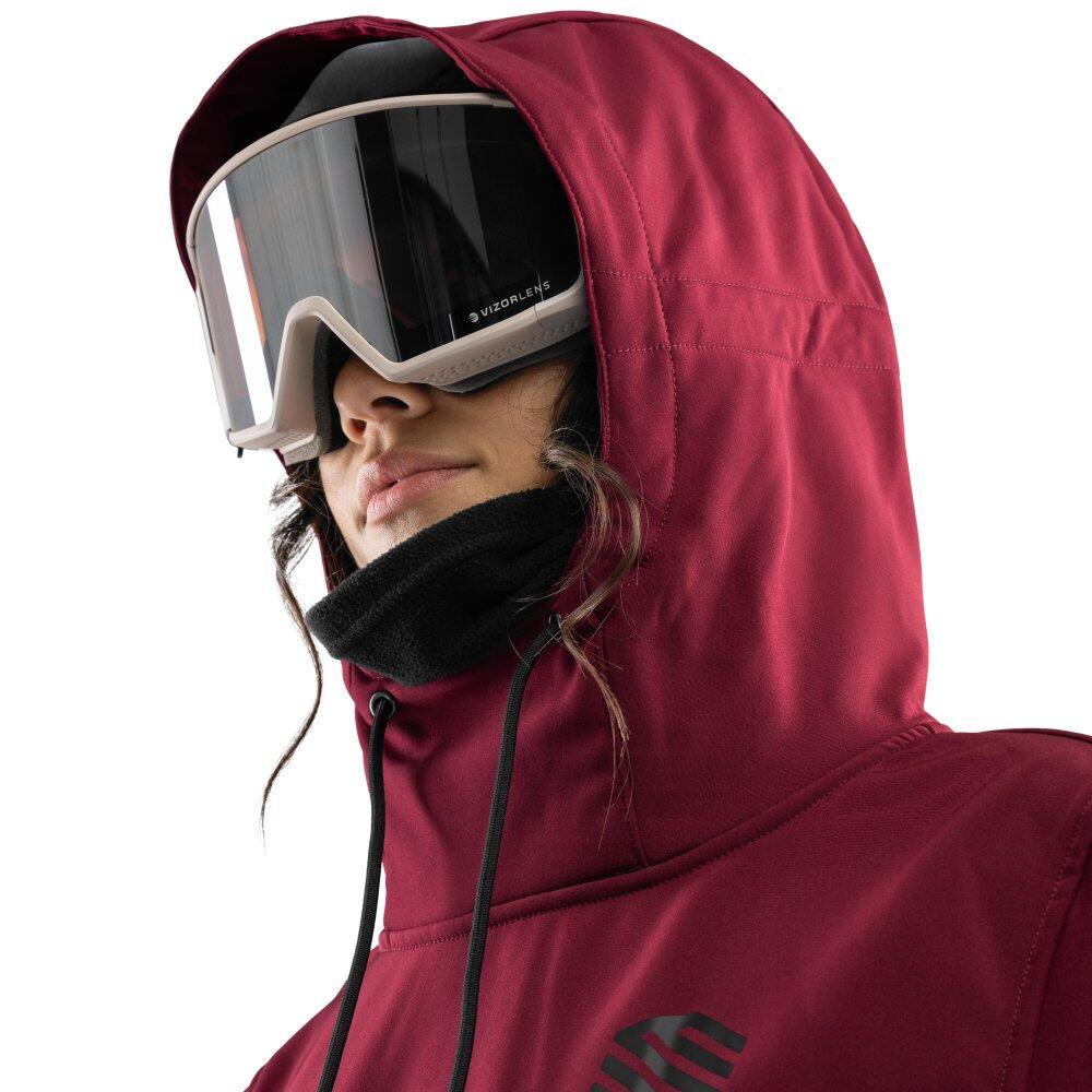Women Winter sports 's snowboard jacket W1-W Groenland Maroon 4/8