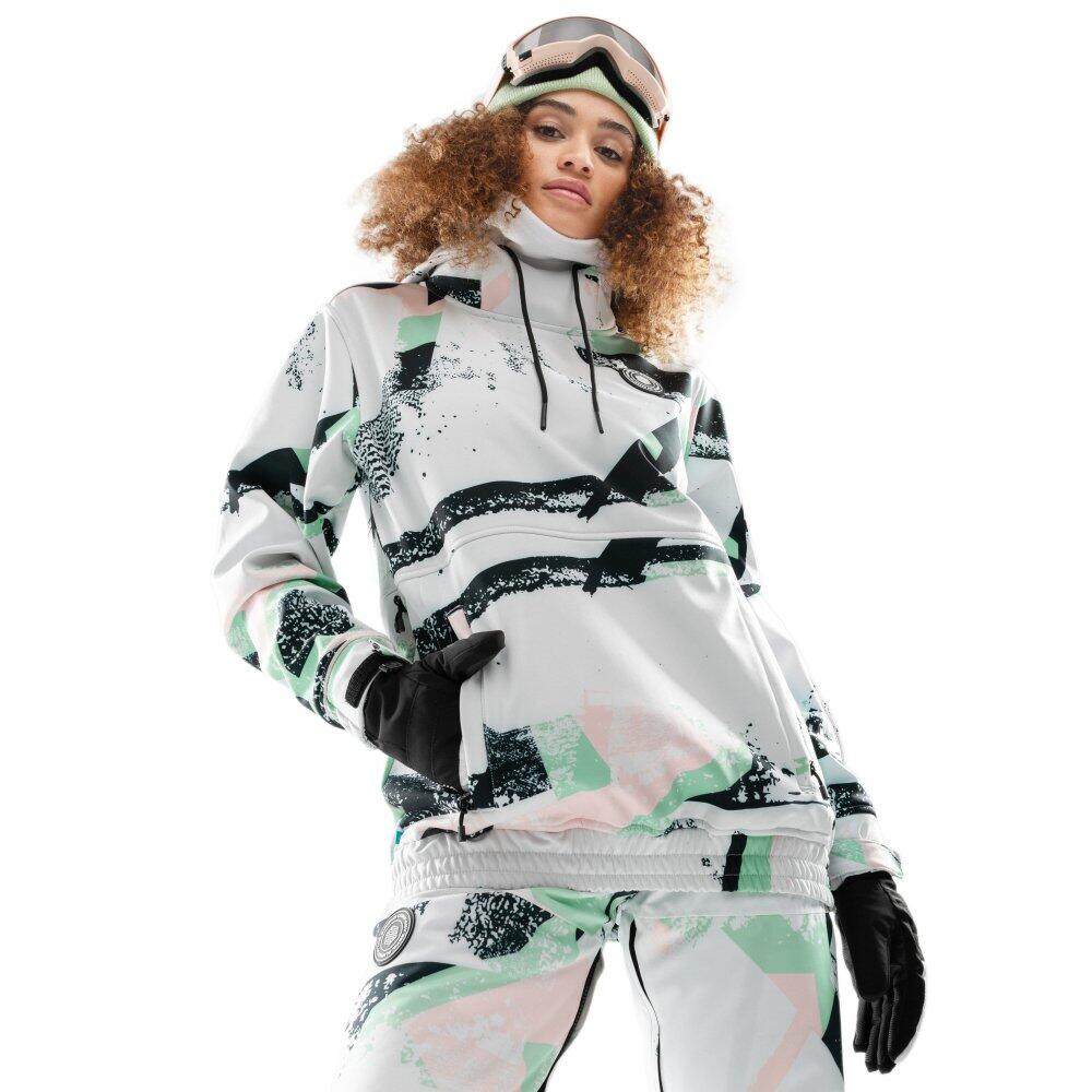 SIROKO Giacca da snowboard da donna Sport invernali W1-W Delirium Bianco