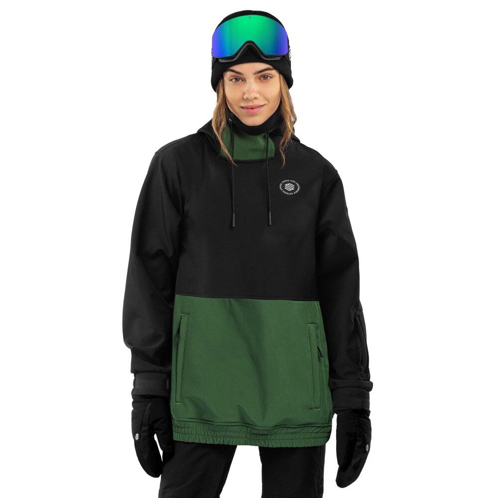 Women Winter sports 's snowboard jacket W1-W Evergreen Black