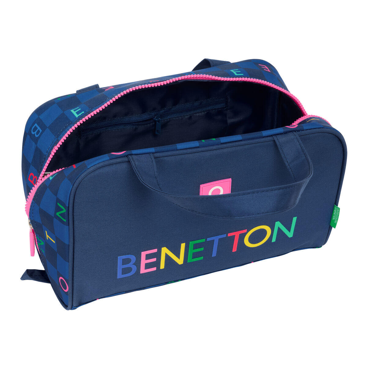 Neceser de Viaje Benetton Damero Azul marino 4/4