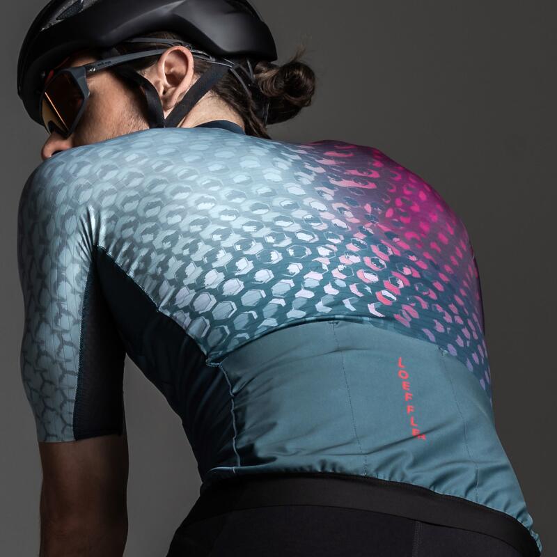 Maglia da ciclismo a maniche corte FZ Statement Glam Dark Petrol uomo – Blu 4/5