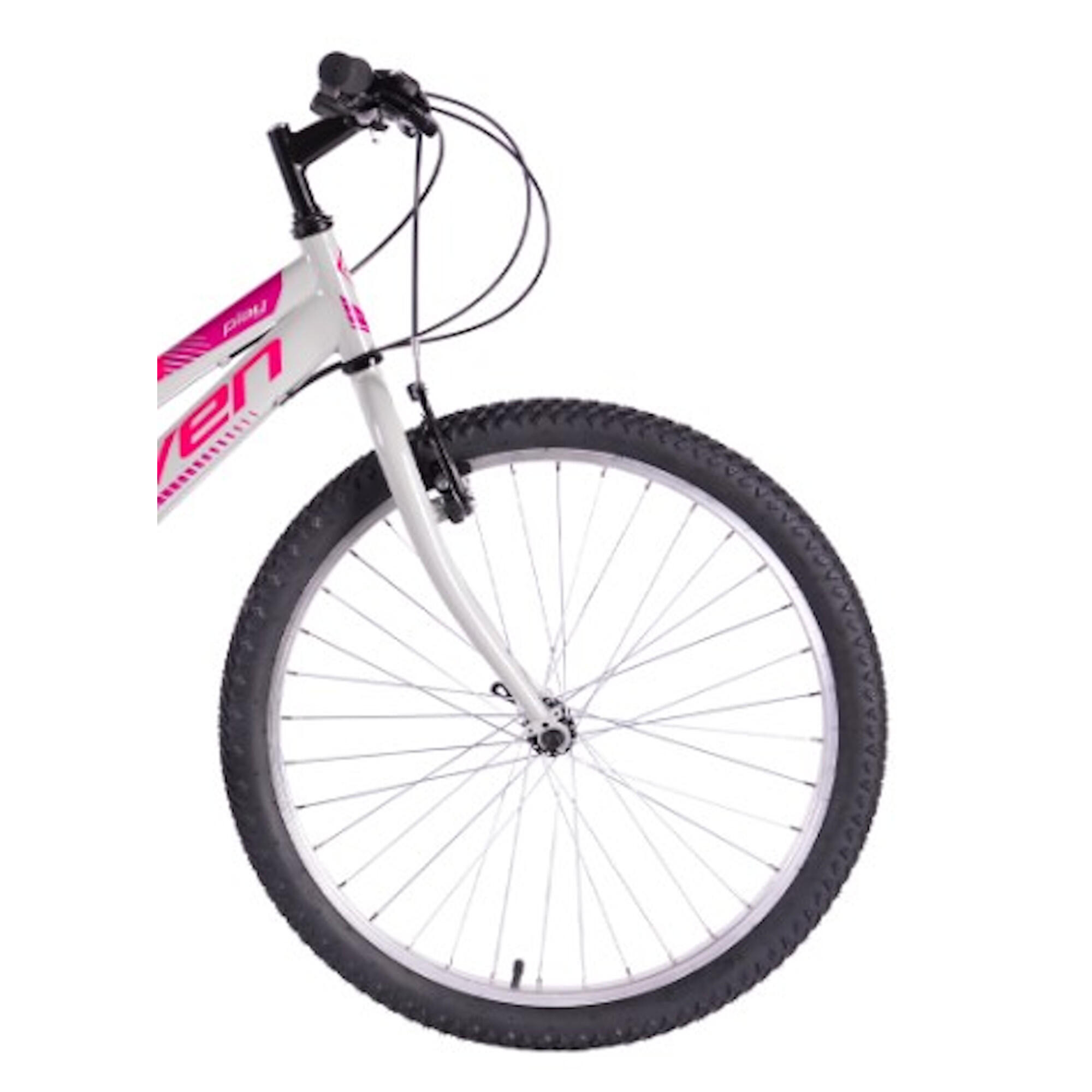Bicicleta Eleven Play 24 pulgadas Gris-Rosa de 9 a 12 años (1.30/1.50 cm) 3/3