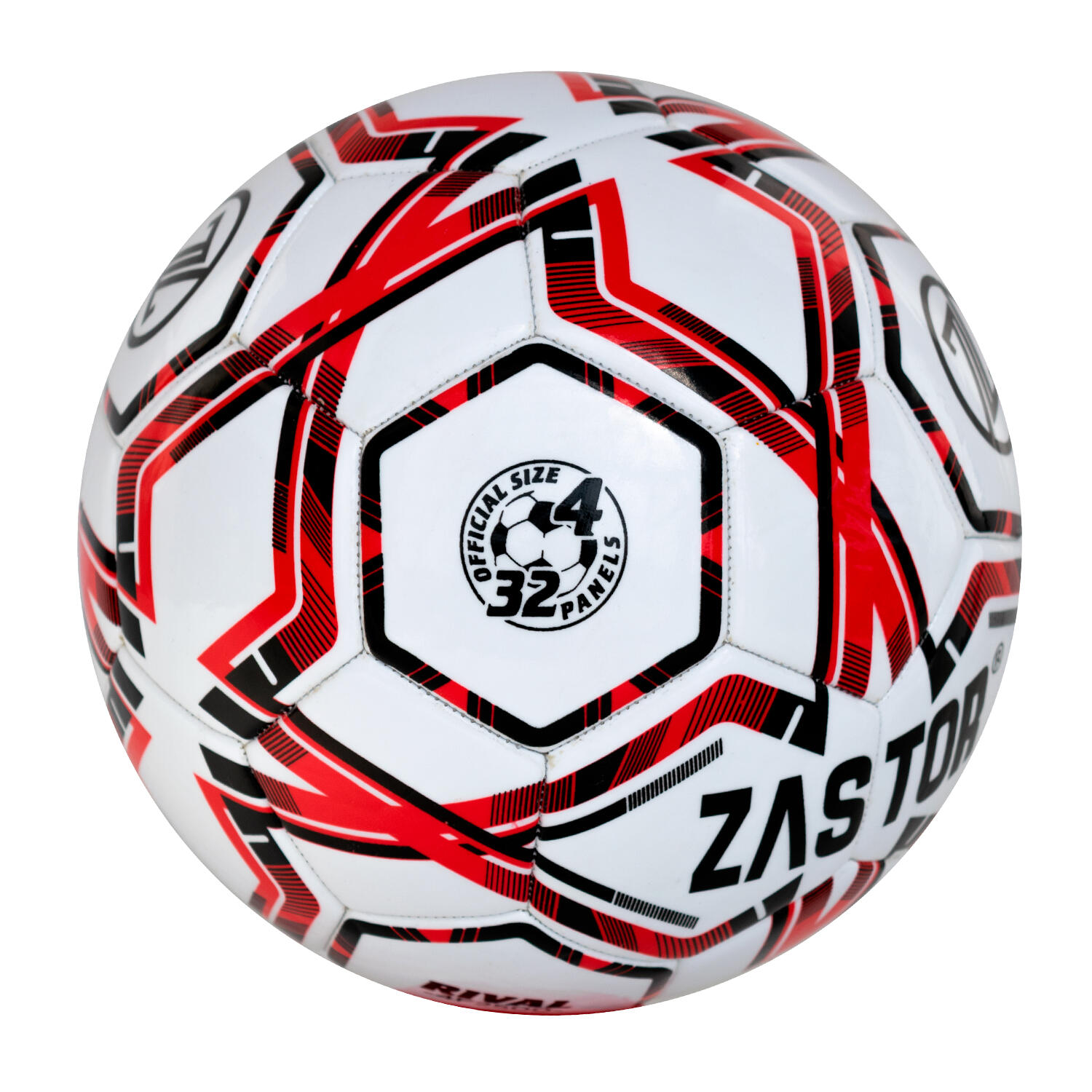Balón de Fútbol Zastor Rival 4F2500 Rojo Talla 4 2/4