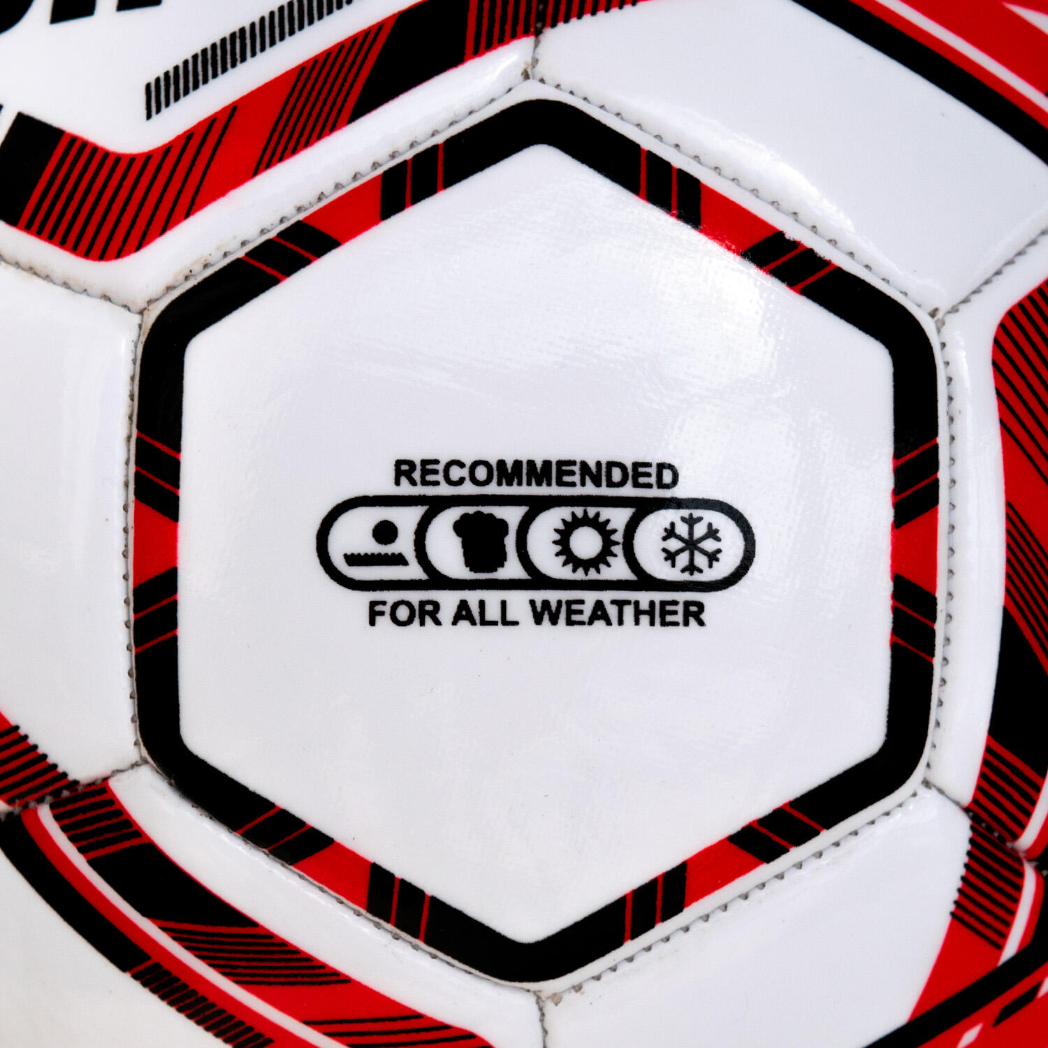 Balón de Fútbol Zastor Rival 4F2500 Rojo Talla 4 4/4