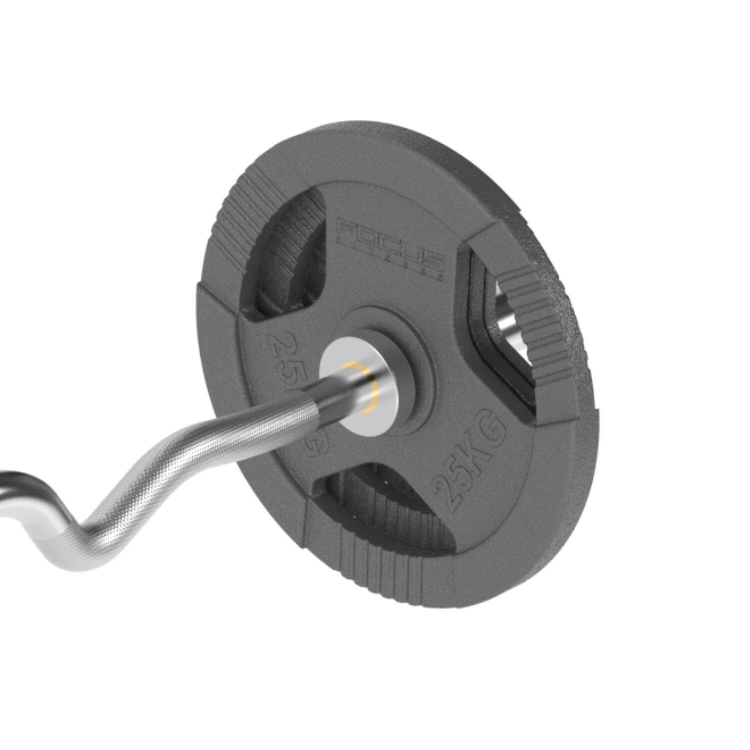 Olympische EZ Super Curlstang 50 mm - 120 cm 4/5