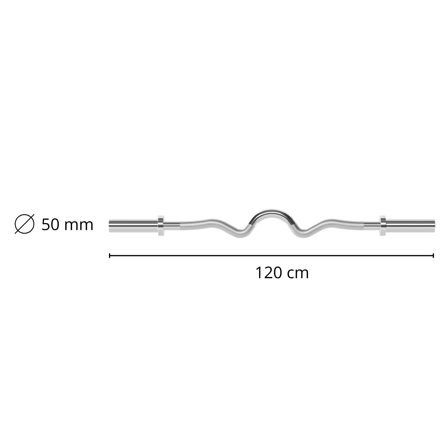 Olympische EZ Super Curlstang 50 mm - 120 cm 5/5