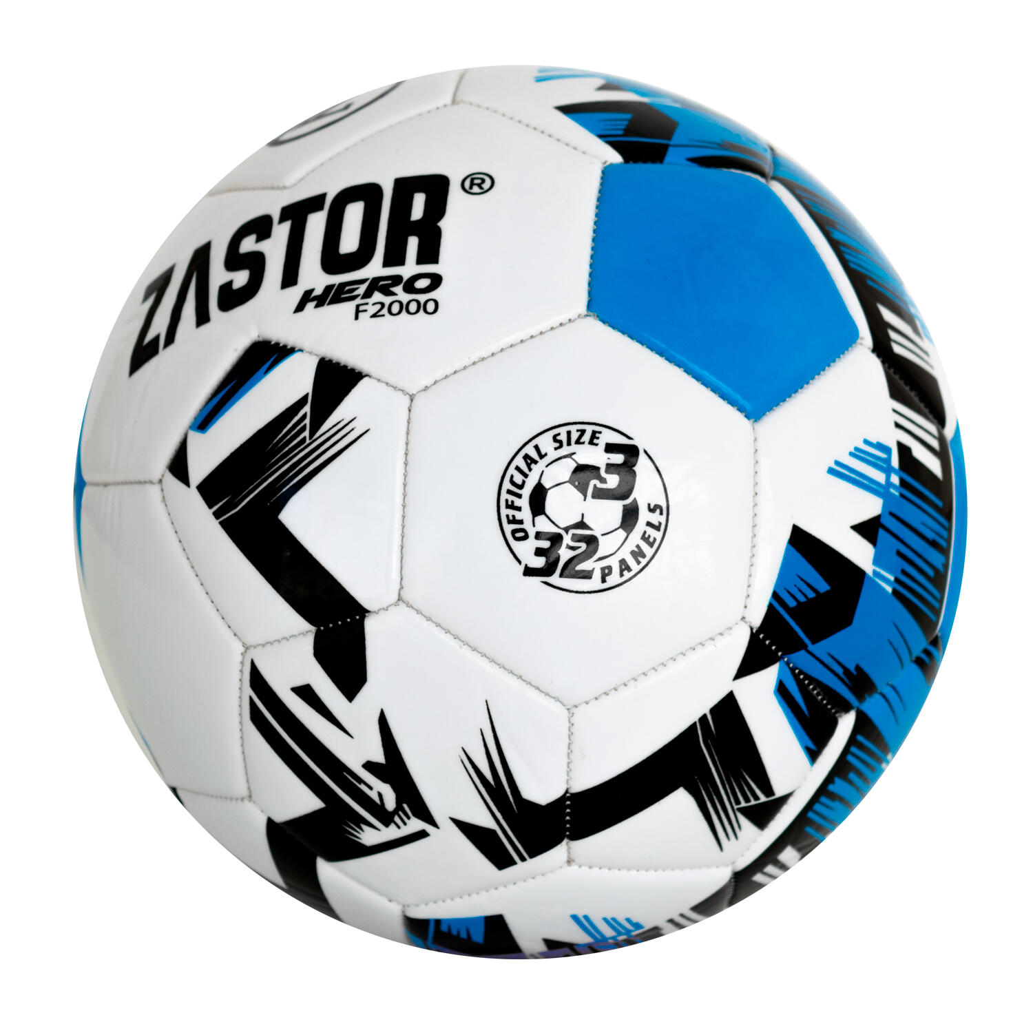 Bola de Futebol Zastor Hero 3F2000 Azul T-3 2/4