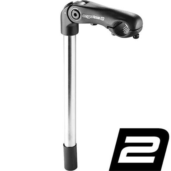 Ergotec Schaftvorbau KOBRA VARIO TUBE Ø=254/254mm L=300/110mm-10/+50° schwarz-sa