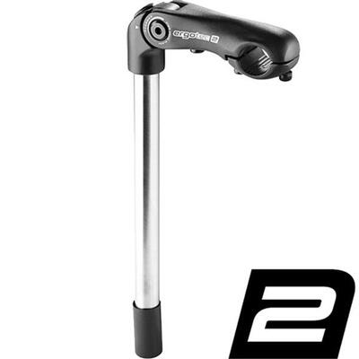 Ergotec Schaftvorbau KOBRA VARIO TUBE Ø=254/254mm L=300/110mm-10/+50° schwarz-sa