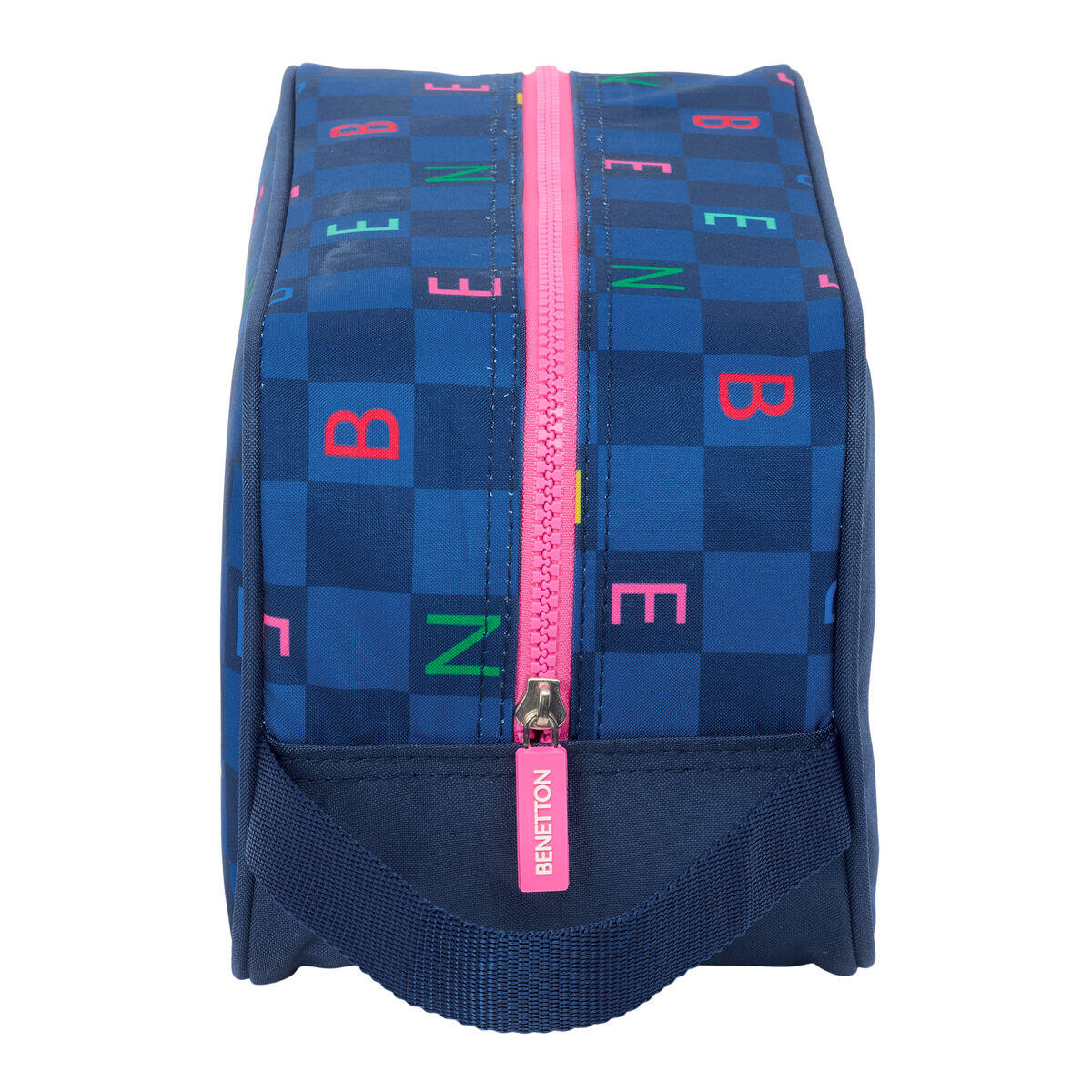 Zapatillero de Viaje Benetton Damero Azul marino 2/3