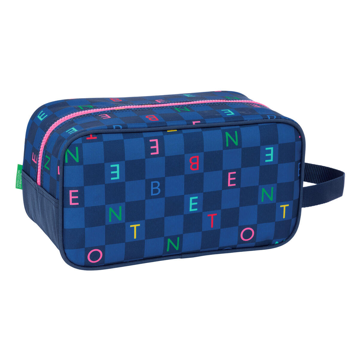 Zapatillero de Viaje Benetton Damero Azul marino 3/3