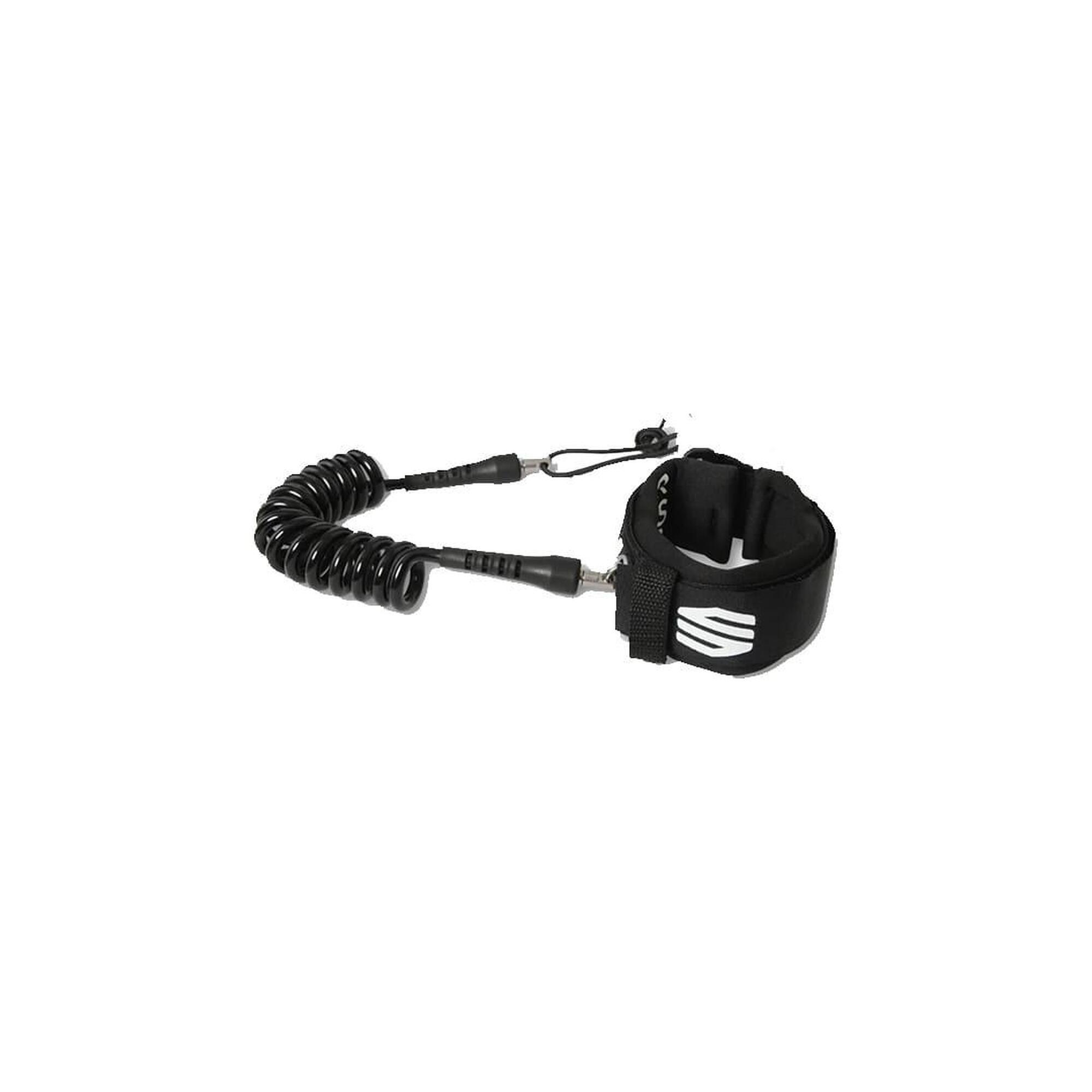 Sniper - Deluxe Coiled - Leash Poignet Bodyboard - Leash - Noir - Decathlon