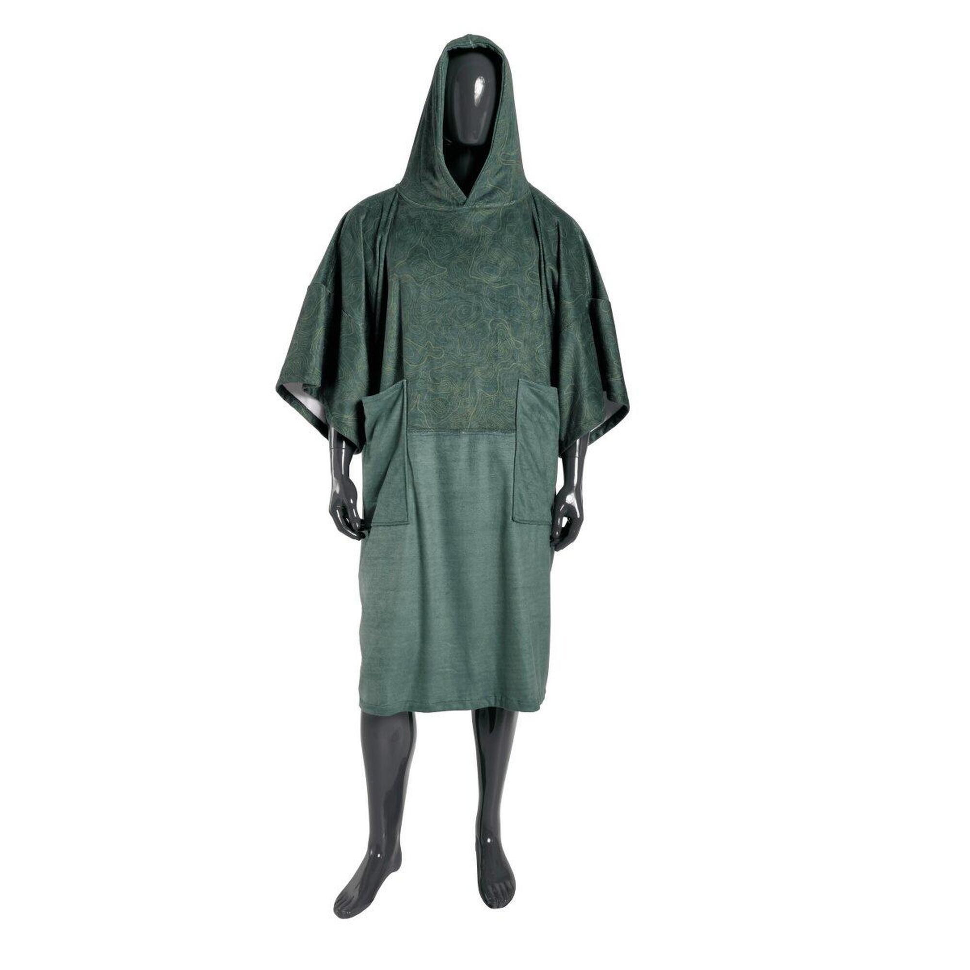Mdns - Plush - Poncho Surf Enfant - Poncho - Vert - Taille Unique - Decathlon