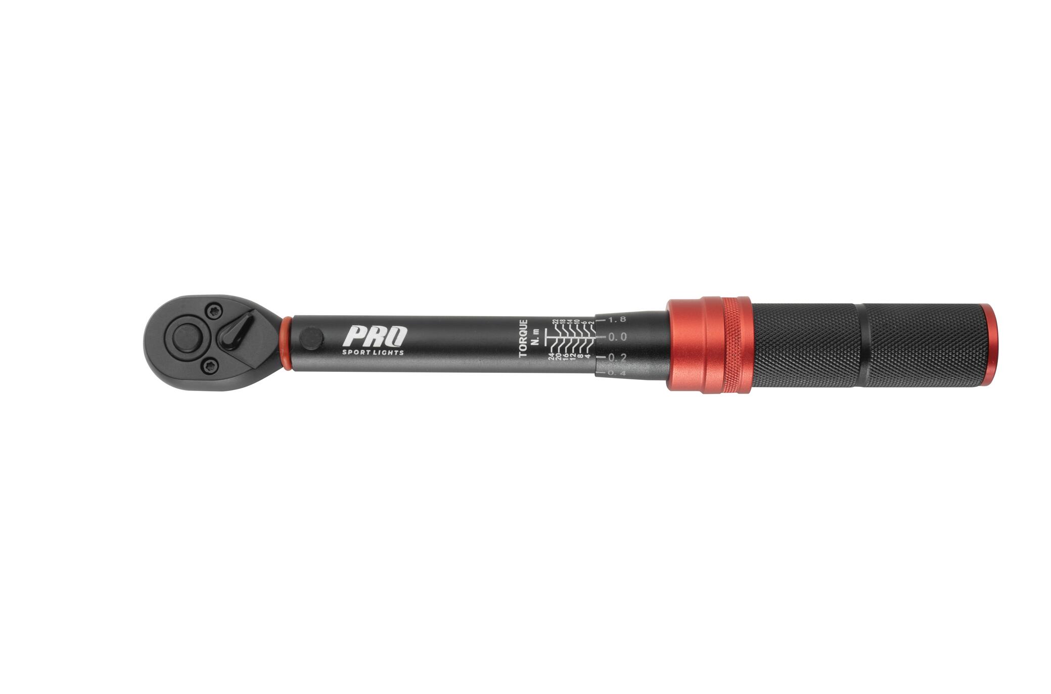 Momentsleutel Set Fiets Gereedschap Koffer 2-24 Nm 1/4" - Rood Zwart 4/7