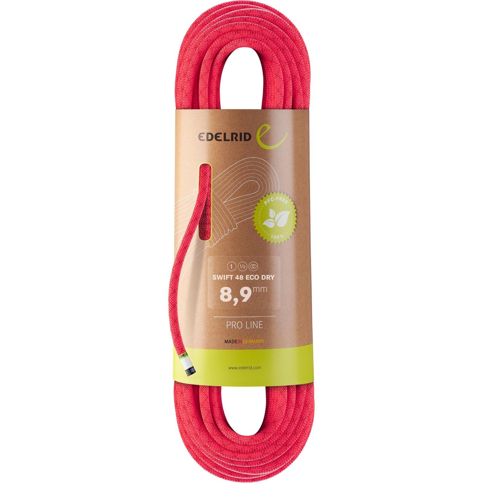 Corde Dynamique EDELRID Swift 48 Eco Dry 8.9 Rose 1/1