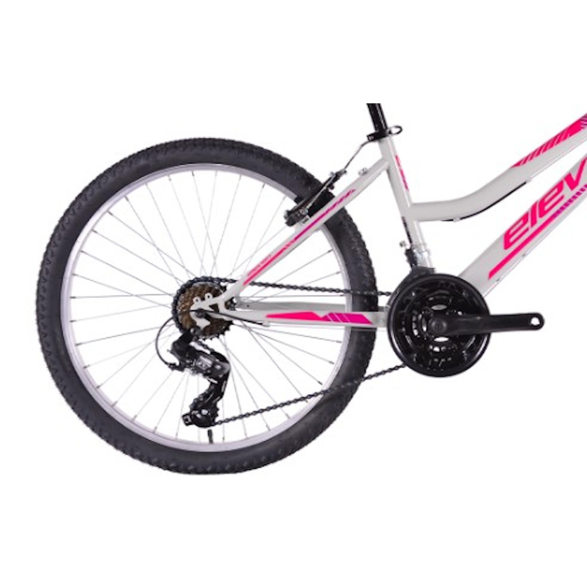 Bicicleta Eleven Play 24 pulgadas Gris-Rosa de 9 a 12 años (1.30/1.50 cm) 2/3